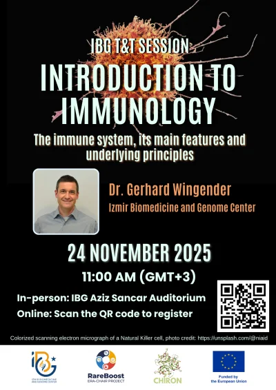 IBG Teaching & Training Presentation: Introduction to Immunology by Dr. Gerhard Wingender