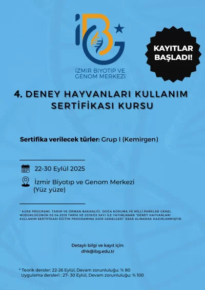 İzmir Biyotıp ve Genom Merkezi DENEY HAYVANLARI KULLANIMI KURSU, Kemirgenler