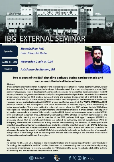 Two aspects of the BMP signaling pathway during carcinogenesis and cancer-endothelial cell interactions