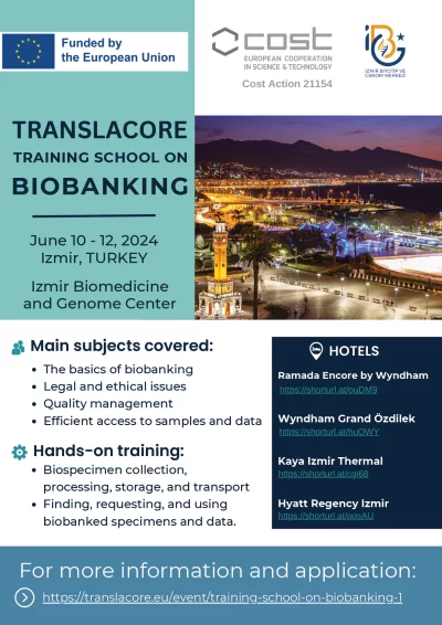 TRANSLACORE TRAINING SCHOOL ON BIOBANKING
